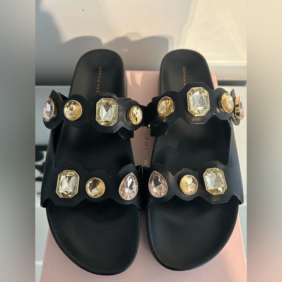 Sophia Webster Ritzy Black Jeweled sandals - Picture 12 of 15